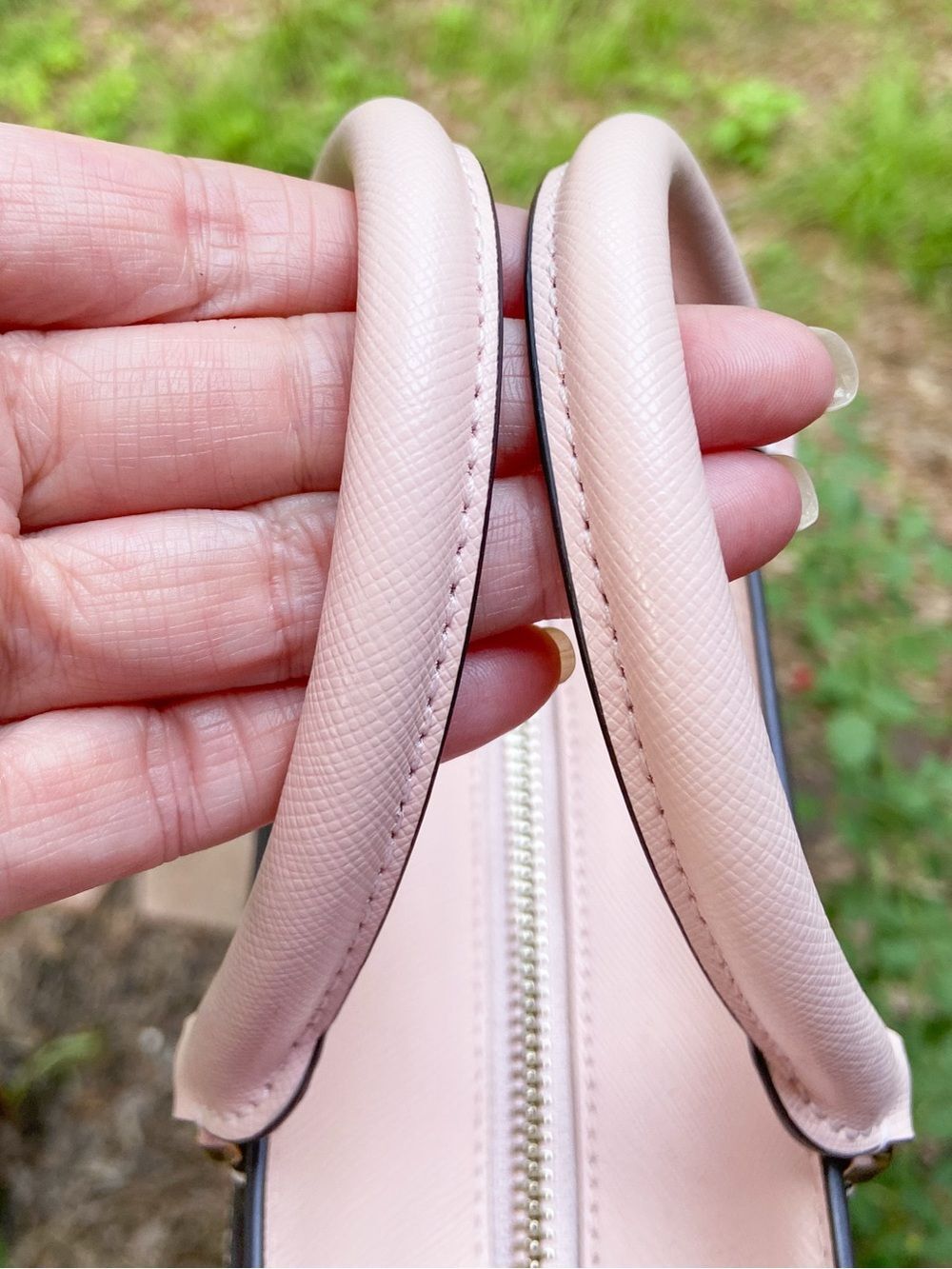 Kate Spade New York Blush Pink Leather Satchel Crossbody Balletcore NWOT - Picture 6 of 15